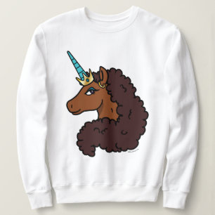 Afro Unicorn   Unique Sweatshirt