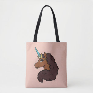 Afro Unicorn   Unique Tote Bag