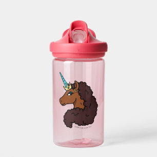 Afro Unicorn Unique Water Bottle