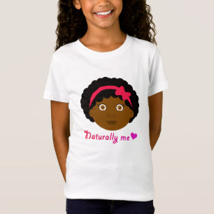 Afro with bow t-shirt