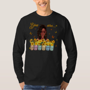 Afro Woman God Says You Are Melanin African Americ T-Shirt