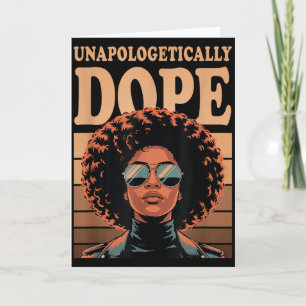 Afro Woman Unapologetically  Card