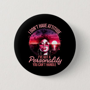 Afro Women Black Pride African American Girl Women 6 Cm Round Badge