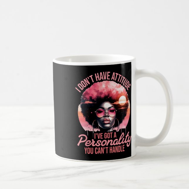 Afro Women Black Pride African American Girl Women Coffee Mug (Right)