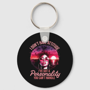 Afro Women Black Pride African American Girl Women Key Ring