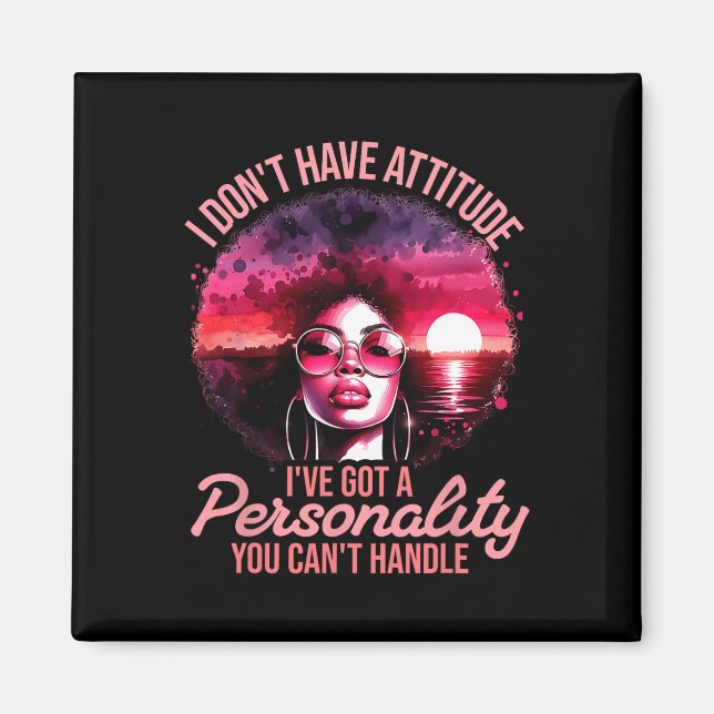 Afro Women Black Pride African American Girl Women Magnet (Front)