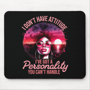Afro Women Black Pride African American Girl Women Mouse Mat