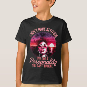 Afro Women Black Pride African American Girl Women T-Shirt