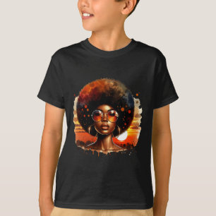 Afro Women Black Pride African American Melanin T-Shirt