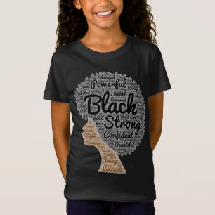 Afro Word Art Black History Month T-Shirt