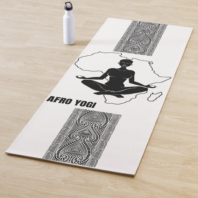 AFRO YOGI MONOCHROME YOGA MAT (Creator Uploaded)