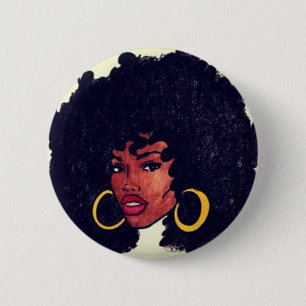Afrocentric 6 Cm Round Badge