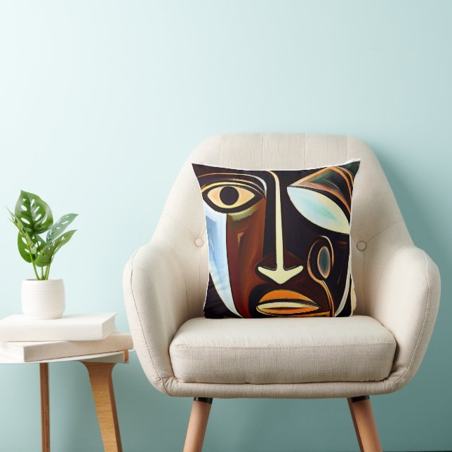 Afrocentric Abstract Art Cushion (Chair)