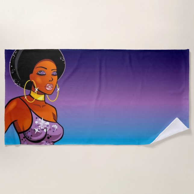 Afrocentric Beach Towel (Front)