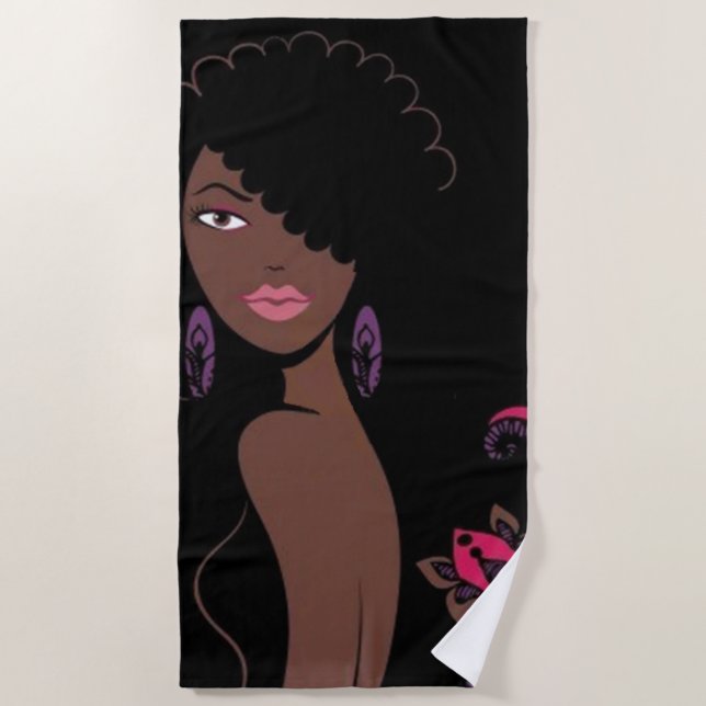 Afrocentric Beach Towel (Front)