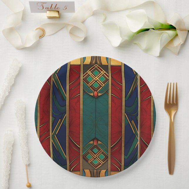 Afrocentric Celebration Paper Plates (Wedding)