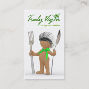 Afrocentric "Cool Chef": Cook Cafe Bistro Catering Business Card