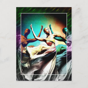 Afrocentric Dance Holiday Postcard