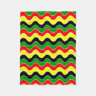 Afrocentric design fleece blanket