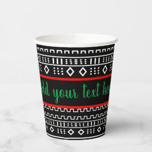 Afrocentric Family Reunion Design Paper Cups