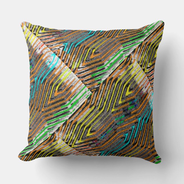  Afrocentric Geometric  Cushion (Front)