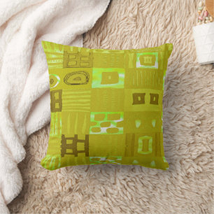 Afrocentric Geometric Motif • Contemporary Cushion