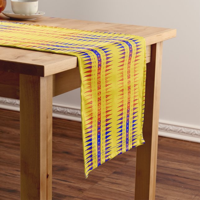 Afrocentric Geometric Print Short Table Runner (Creator Uploaded)