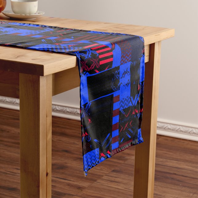 Afrocentric Geometric Print Short Table Runner (Creator Uploaded)