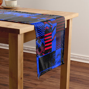 Afrocentric Geometric Print Short Table Runner