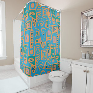 Afrocentric Geometric • Shower Curtain