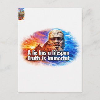 Afrocentric greatness quote holiday postcard
