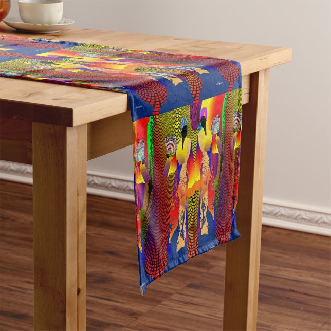 Afrocentric Haitian Creole lady's Short Table Runner (Creator Uploaded)