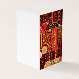 Afrocentric Kente Tribal Pattern  Card