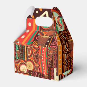 Afrocentric Kente Tribal Pattern  Favour Box