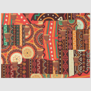 Afrocentric Kente Tribal Pattern  Tissue Paper