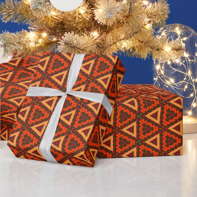 Afrocentric Kente Wrapping Paper (Holidays)
