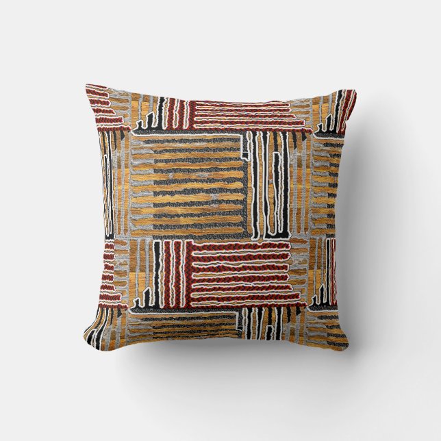 Afrocentric Kuba Cloth Cushion (Front)