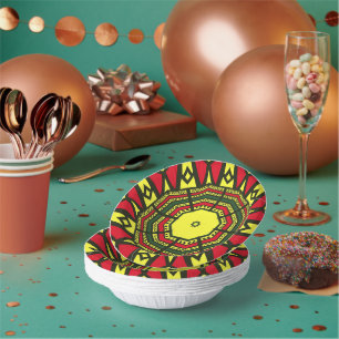 Afrocentric Mandala  Paper Plate