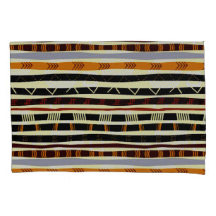 Afrocentric Motif Pattern Pillow Case