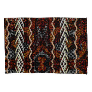 Afrocentric Motif Print  Pillowcase