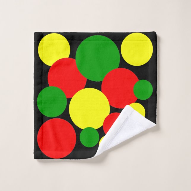 Afrocentric Polka Dots  Wash Cloth (Wash Cloth)