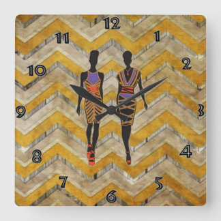 Afrocentric Silhouette Wall Clock