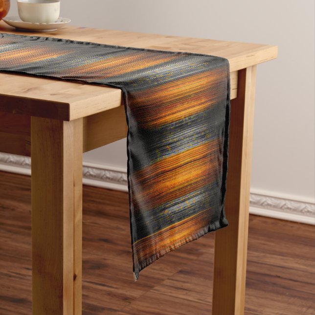 Afrocentric Spotted Texture  Short Table Runner (In Situ)