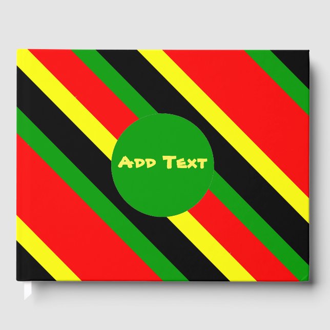 Afrocentric Stripes Guest Book (Front)