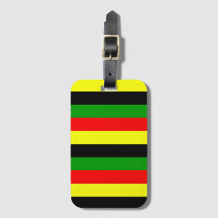 Afrocentric Stripes  Luggage Tag