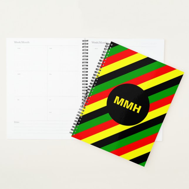 Afrocentric Stripes  Planner (Display)