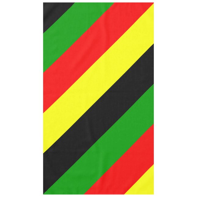 Afrocentric Stripes Tablecloth (Front)