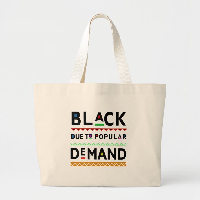 Afrocentric tee large tote bag (Front)