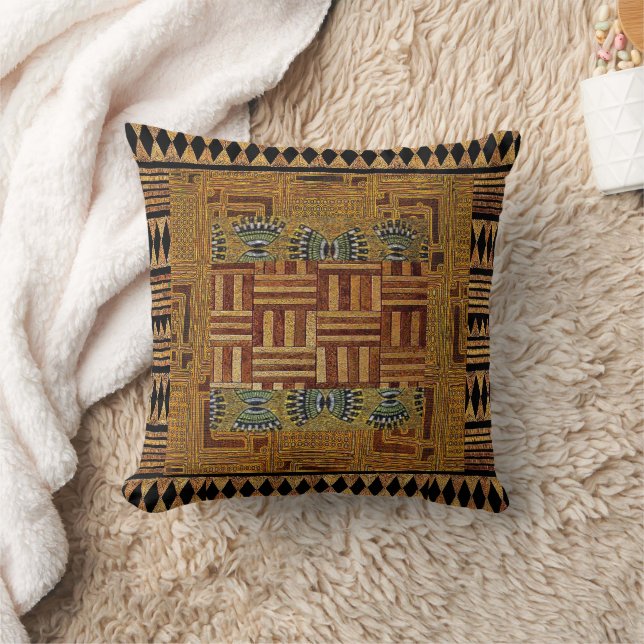 Afrocentric Tribal Motif Pattern Print  Cushion (Blanket)