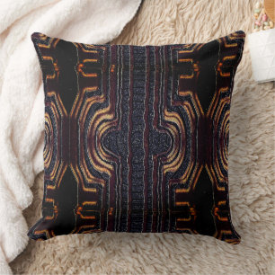 Afrocentric Tribal Motif Print Throw Pillow